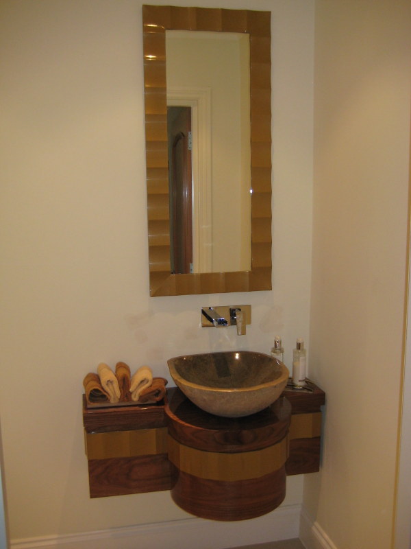 American Black Walnut clockroom unit And Mirror