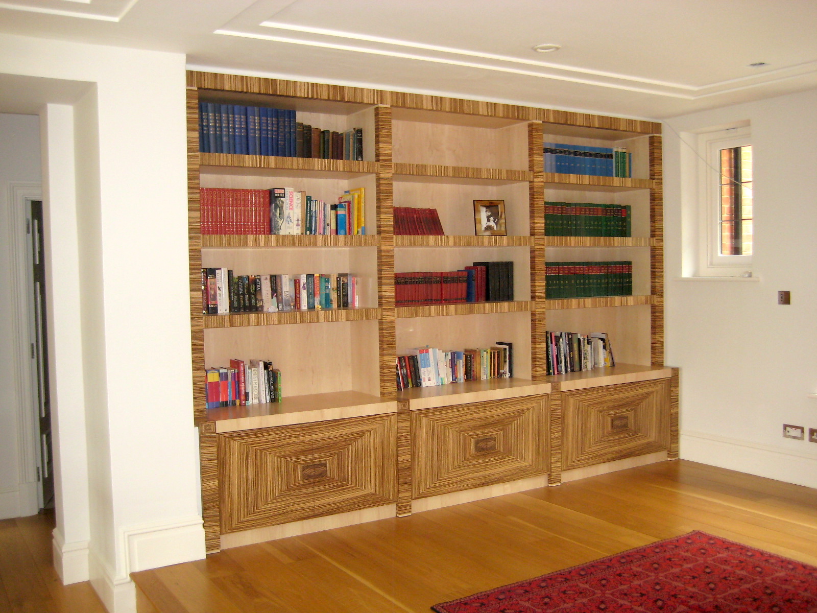 Zebrano Bookcase