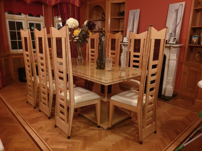 ash dining room table chairs